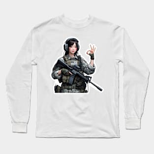 Tactical Girl Long Sleeve T-Shirt